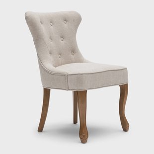 Rivièra Maison Eetkamerstoel 'George' Chenille Jacquard, kleur Glossy Flax