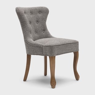 Rivièra Maison Eetkamerstoel 'George' Chenille Jacquard, kleur Bright Taupe