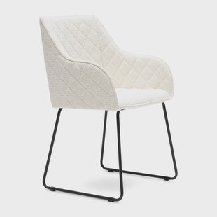 Rivièra Maison Eetkamerstoel 'Frisco Drive' Bouclé, kleur Simply White