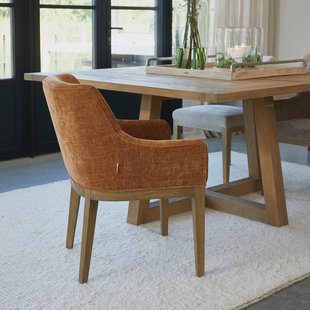 Rivièra Maison Eetkamerstoel 'Whistler' kleur Maroon Brown
