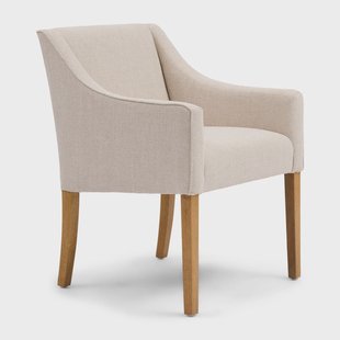 Rivièra Maison Eetkamerstoel 'Savile Row' Chenille Jacquard, kleur Glossy Flax