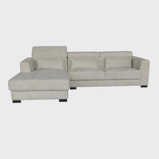 Tower Living 3-zits Loungebank 'Brighton' Links, kleur Ivory