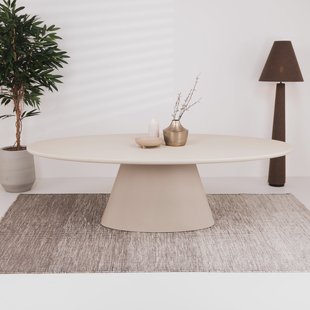 Tower Living Ovale Eettafel 'Mello' 220 x 120cm, kleur Beige