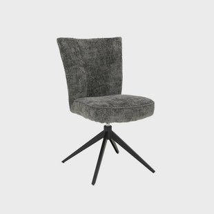 Tower Living Draaibare Eetkamerstoel 'Bardi' kleur Charcoal