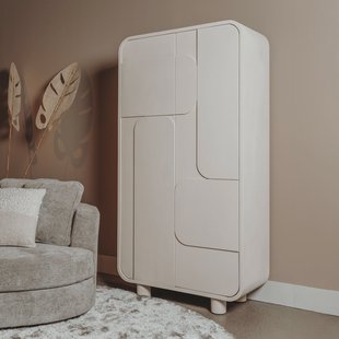 Tower Living Opbergkast 'Alviano' 190 x 100cm, kleur Beige