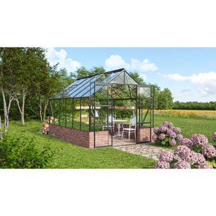 Vitavia Tuinkas Cassandra 9900 - Veiligheidsglas 3mm - Zwart - 257x385x249cm