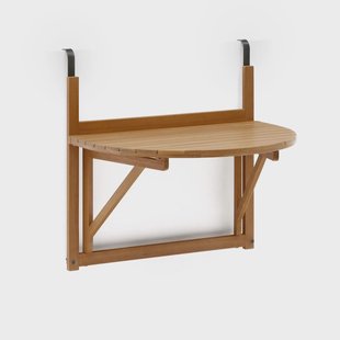 Kave Home Inklapbare Balkontafel 'Amarilis' Acaciahout, 70 x 50cm