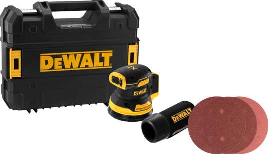 DeWalt DCW210NT-XJ (zonder accu) + Bosch Schuurschijf 125 mm K80, K120, K240 (25x)