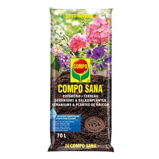 Compo Sana Potgrond Geraniums & Balkonplanten 70l