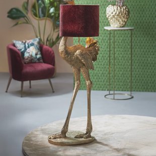 Light & Living Vloerlamp 'Ostrich' 147cm, kleur Antiek Brons