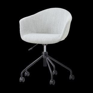 Nout-Otis bureaustoel grijs melange - zwart onderstel