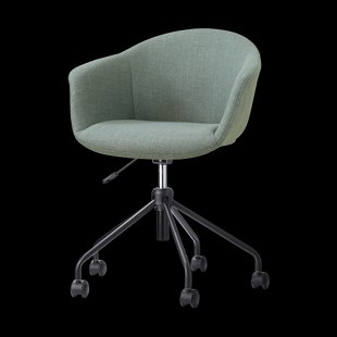 Nout-Otis bureaustoel saliegroen - zwart onderstel