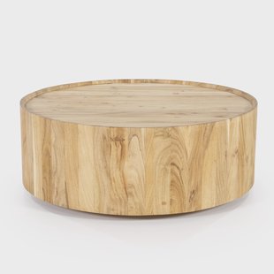 Eleonora Salontafel 'Zayn' Acaciahout, 80cm, kleur Naturel