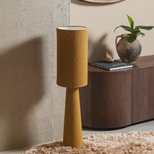 WOOOD Tafellamp / Vloerlamp 'Loft' Bouclé, 90cm, kleur Tapenade