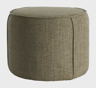 Light & Living Poef 'Domoni' Chenille, kleur Groen