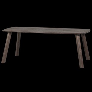 WOOOD Deens Ovale Eettafel 'Tablo' Eikenhout, 180 x 100cm, kleur Mystic Bruin