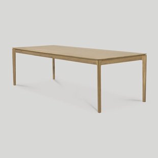 Ethnicraft Eettafel 'Bok' Geolied Eikenhout, 220 x 95cm