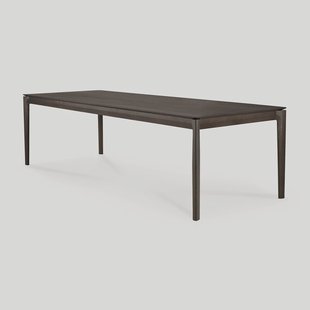 Ethnicraft Eettafel 'Bok' Gevernist Eikenhout, 240 x 100cm, kleur Bruin