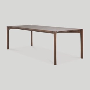 Ethnicraft Eettafel 'PI' Gevernist Teakhout, 240 x 100cm, kleur Bruin