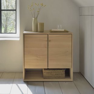 Ethnicraft Dressoir 'Nordic' Geolied Eikenhout, 80cm