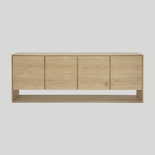 Ethnicraft Dressoir 'Nordic' Geolied Eikenhout, 210cm
