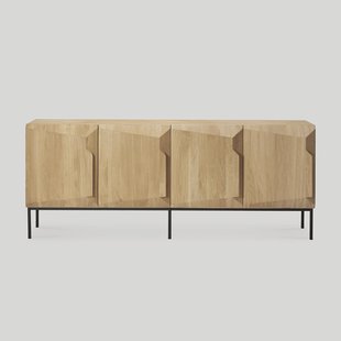 Ethnicraft Dressoir 'Stairs' Gevernist Eikenhout, 200cm