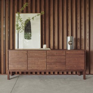 Ethnicraft Dressoir 'Sono' Gevernist Teakhout, 228cm