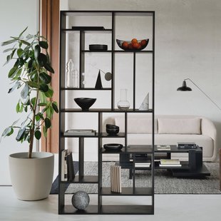 Ethnicraft Wandrek 'M' Gevernist Eikenhout, 219 x 104cm, kleur Zwart