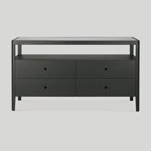 Ethnicraft Dressoir 'Spindle' Gevernist Eikenhout, 150cm, kleur Zwart