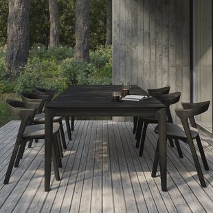 Ethnicraft Tuintafel 'Bok' Gevernist Teakhout, 300 x 110cm, kleur Zwart