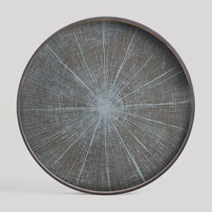 Ethnicraft Rond Dienblad 'Slice' 92cm, kleur Wit