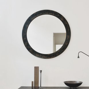 Ethnicraft Ronde Spiegel 'Sphere' 99cm, kleur Umber