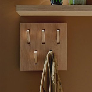 Ethnicraft Kapstok 'Utilitile' Eikenhout, Met 5 haken, kleur Naturel