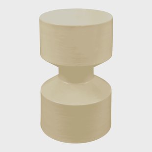 WOOOD Bijzettafel 'Hidde' 30cm, kleur Geel