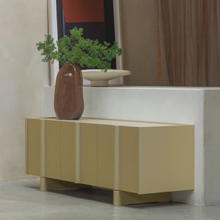 WOOOD TV-meubel 'Basu' Grenen, 152cm, kleur Moss