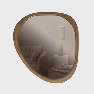 WOOOD Organische Spiegel 'Leif' MDF, 48 x 44cm