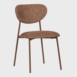 WOOOD Eetkamerstoel 'Valor' Geweven stof, kleur Bruin