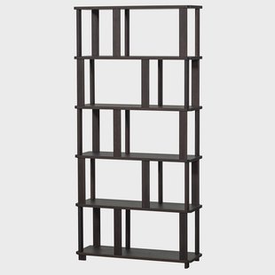 WOOOD Boekenkast 'Riss' Eikenhout, 186 x 90cm, kleur Zwart