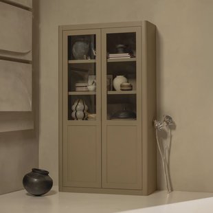 WOOOD Buffetkast 'Gunnar' Grenenhout, 217 x 120cm, kleur Mud