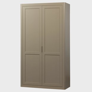 WOOOD Opbergkast 'Gunnar' Grenenhout, 217 x 120cm, kleur Mud