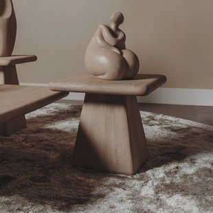 Tower Living Vierkante Bijzettafel 'Asti' Mangohout, 60 x 60cm, kleur Naturel