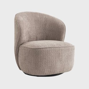 Tower Living Draaifauteuil 'Belvi' Chenille, kleur Oud Roze