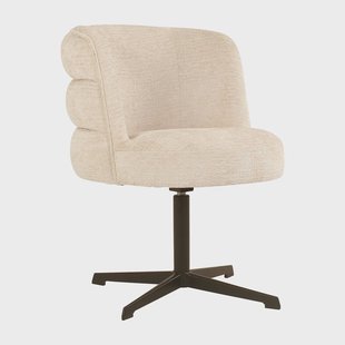 Richmond Draaibare Eetkamerstoel 'Chadwick' Fusion, kleur Crème