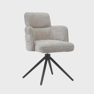 Tower Living Draaibare Eetkamerstoel 'Rumo' kleur Beige