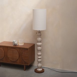 Zuiver Vloerlamp 'Brew' Keramiek en linnen, 145cm