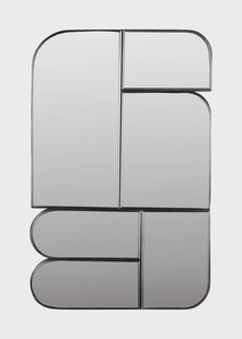 Zuiver Organische Spiegel 'Glamour' 70 x 45cm, kleur Donkerbruin