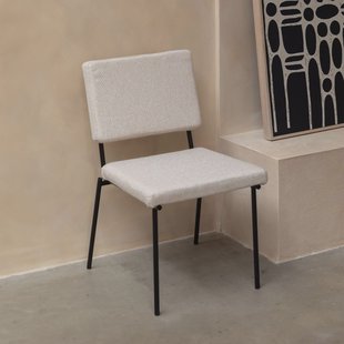 Zuiver Eetkamerstoel 'Fellow' kleur Off White