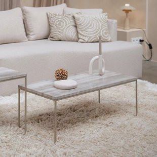 Zuiver Salontafel 'Stray' Marmer, 91 x 41cm