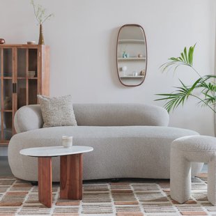 ZILT 2-zits Bank 'Cheron' Bouclé, kleur Beige