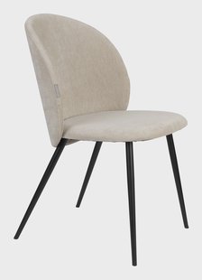 Zuiver Eetkamerstoel 'Cozy' Velvet, kleur Beige